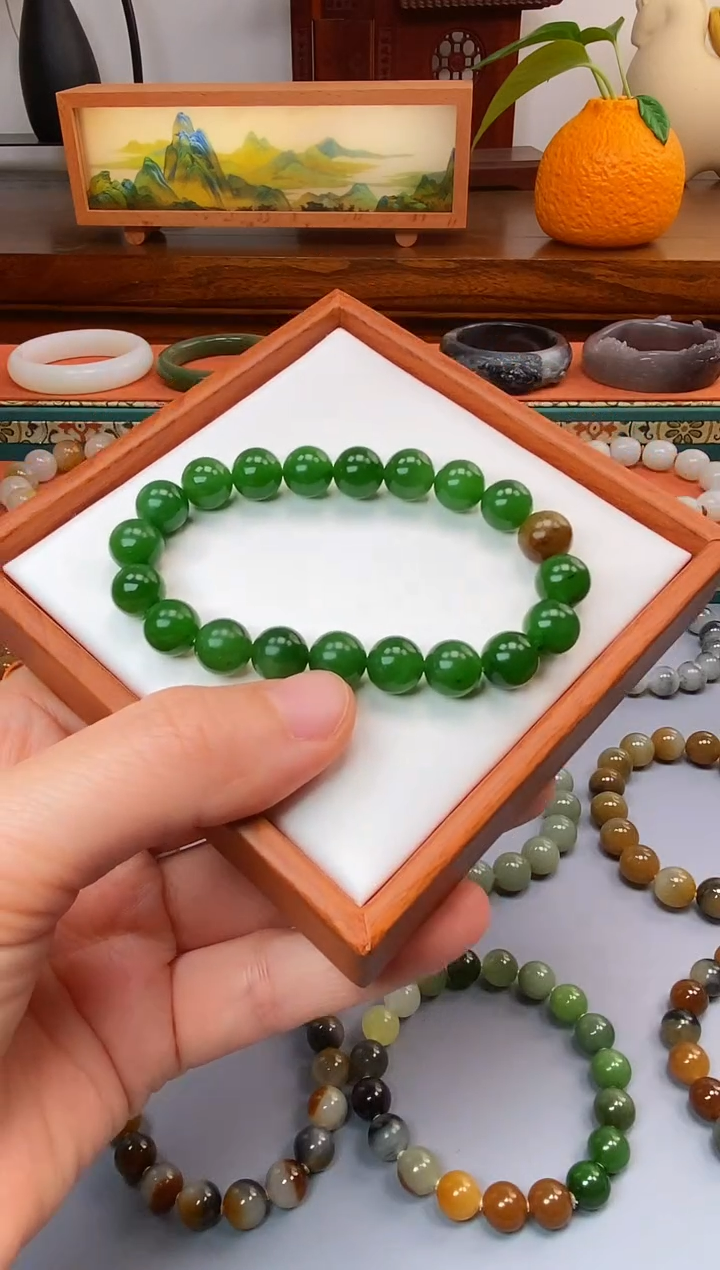 未镶嵌手串和田玉新疆碧玉