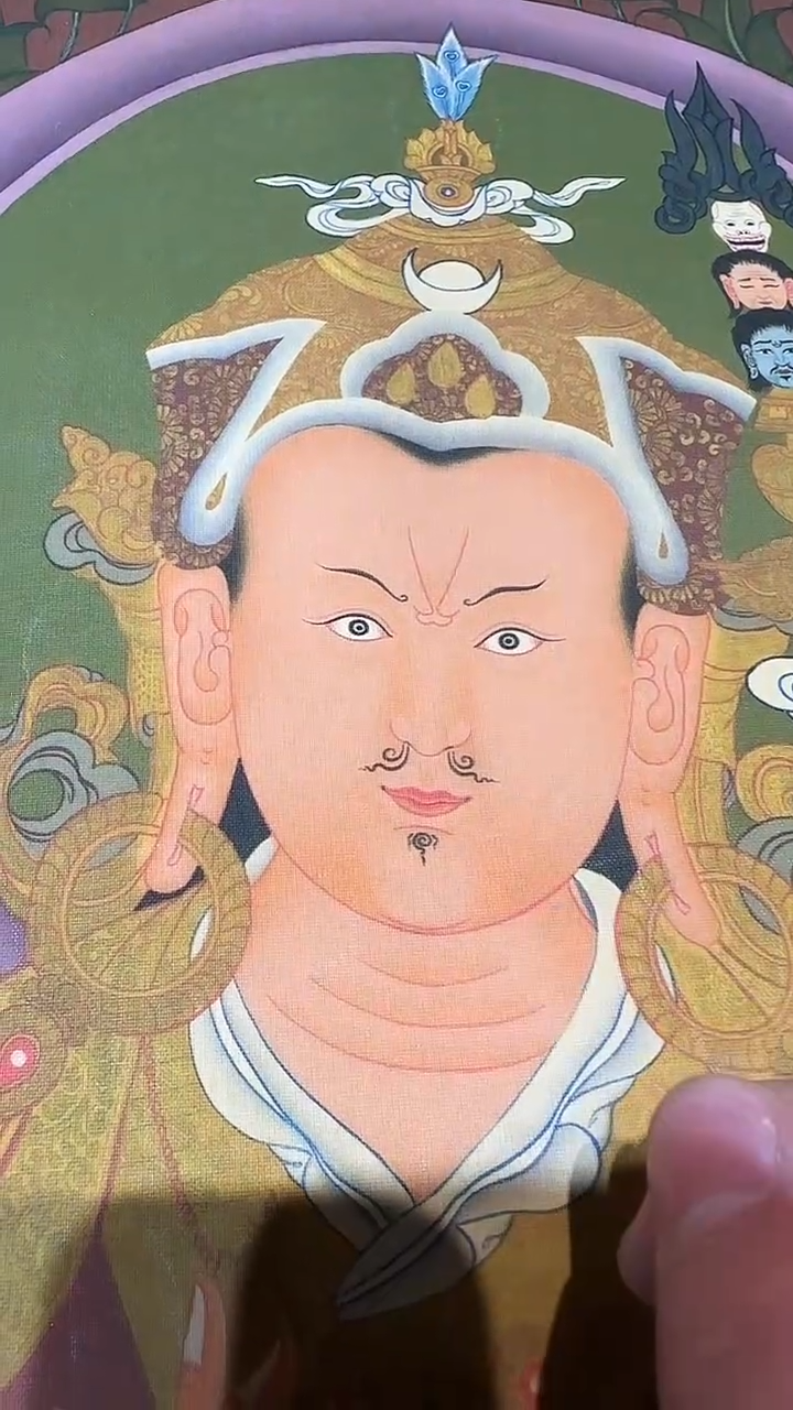 卷轴画【主播精品】高端卷轴画——唐卡宗客巴AA15