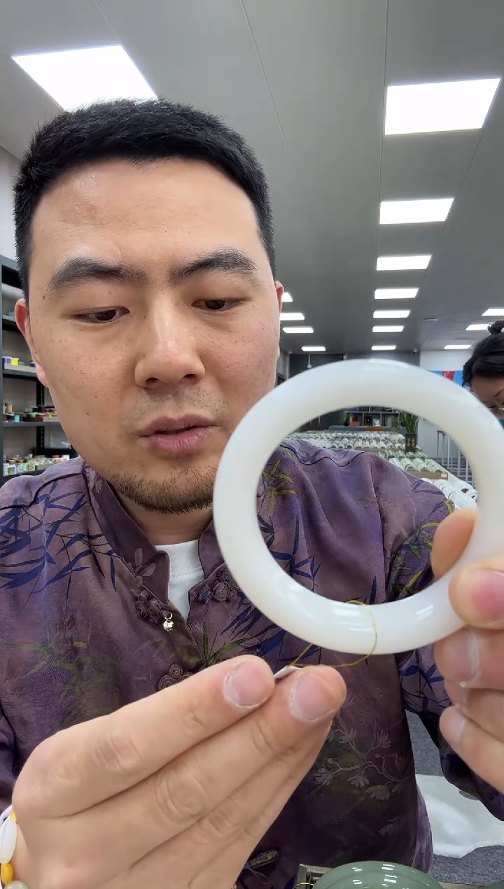 【闪购商品】和田玉手镯未镶嵌56.5  345