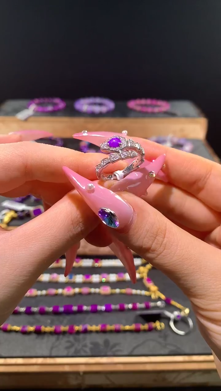 苏纪石（舒俱来）银S925镶嵌，戒指