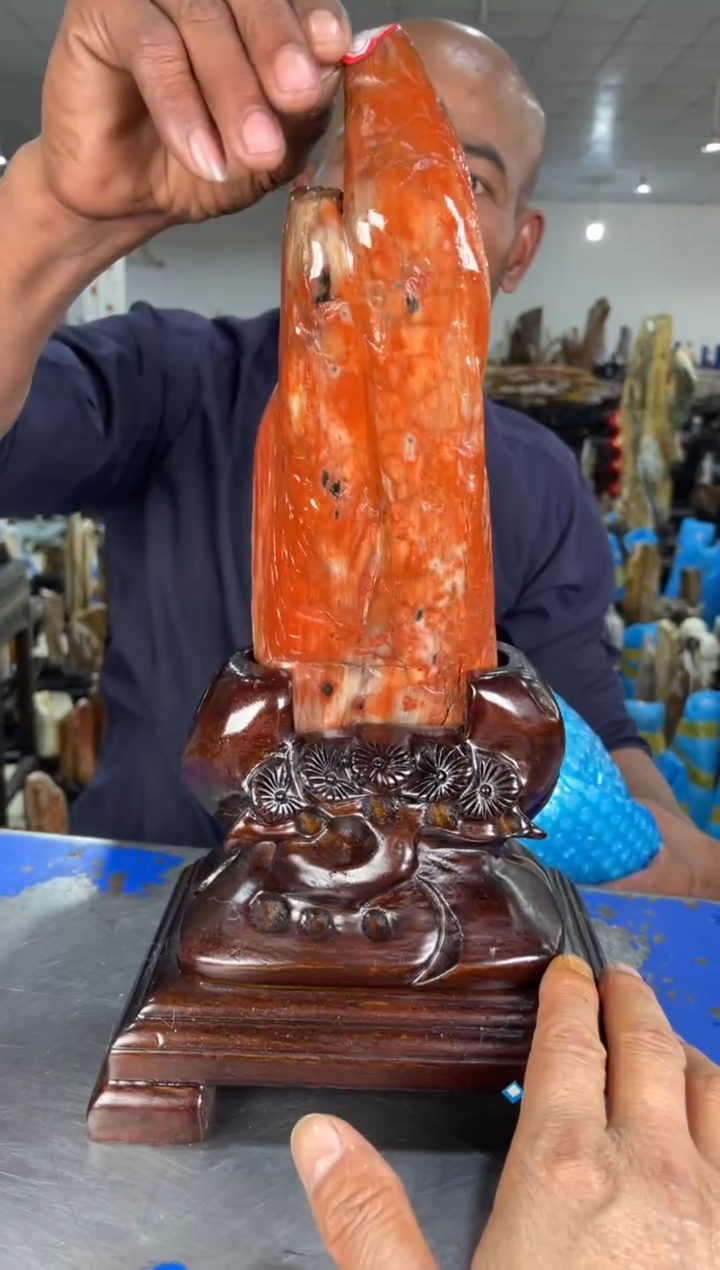 【闪购商品】硅化玉摆件未镶嵌24