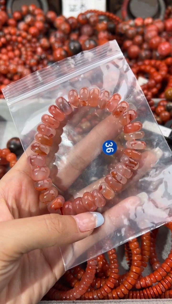 未镶嵌手串南红玛瑙12+