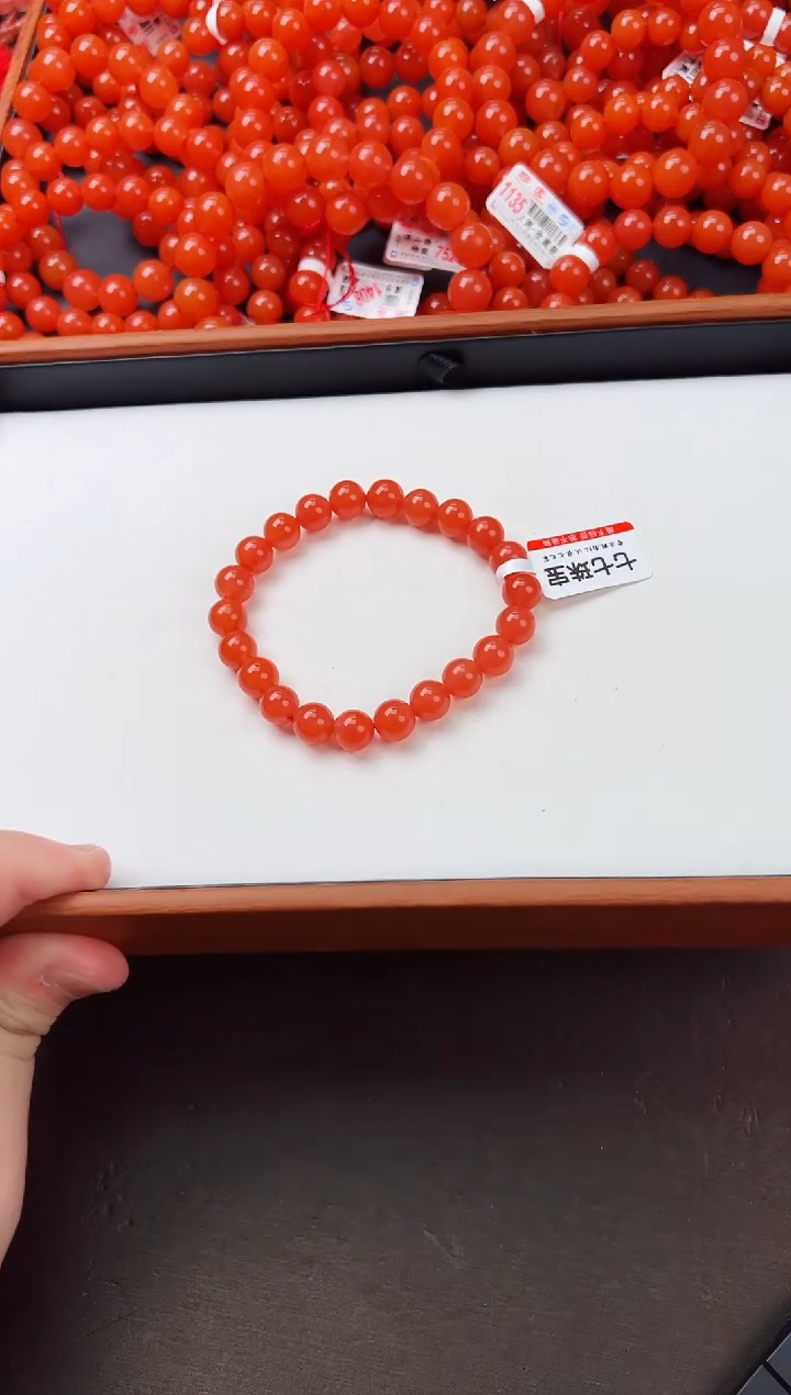 【闪购商品】南红玛瑙亮光手串卡8+未镶嵌保山杨柳滴水洞全品
