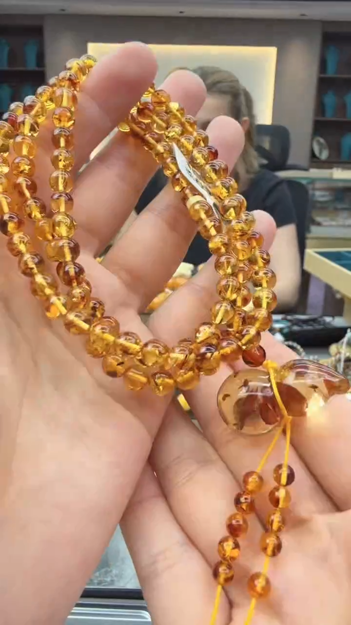 未镶嵌颈饰琥珀116秒拍号