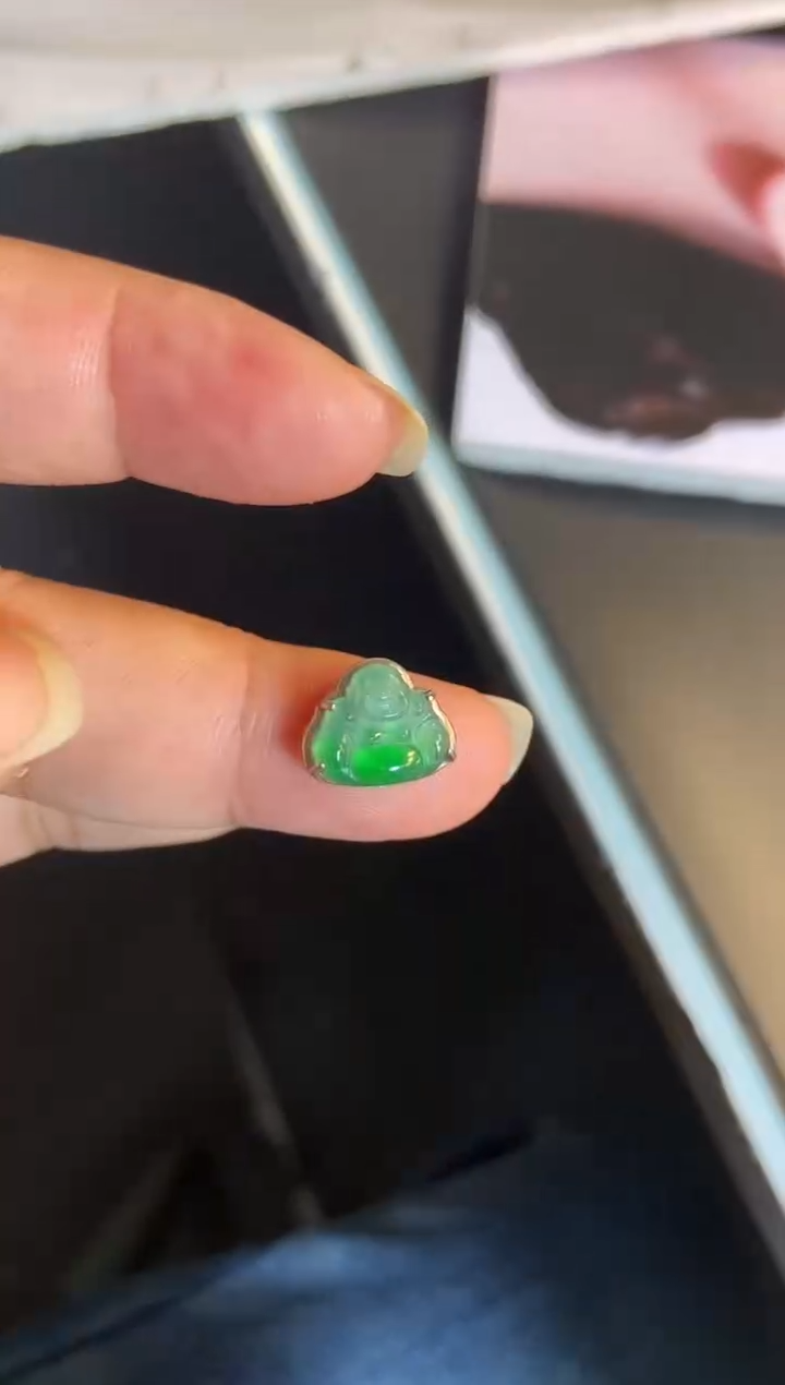 吊坠(不含链)银S925镶嵌翡翠1