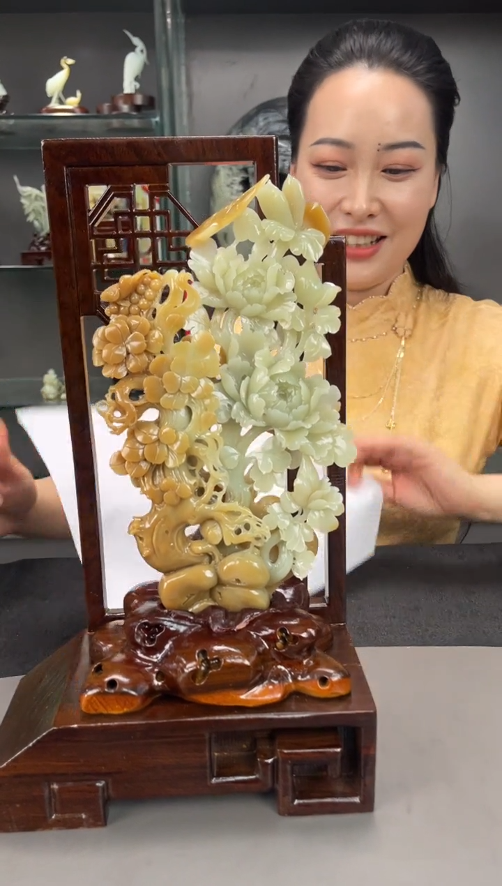 和田玉未镶嵌摆件摆件