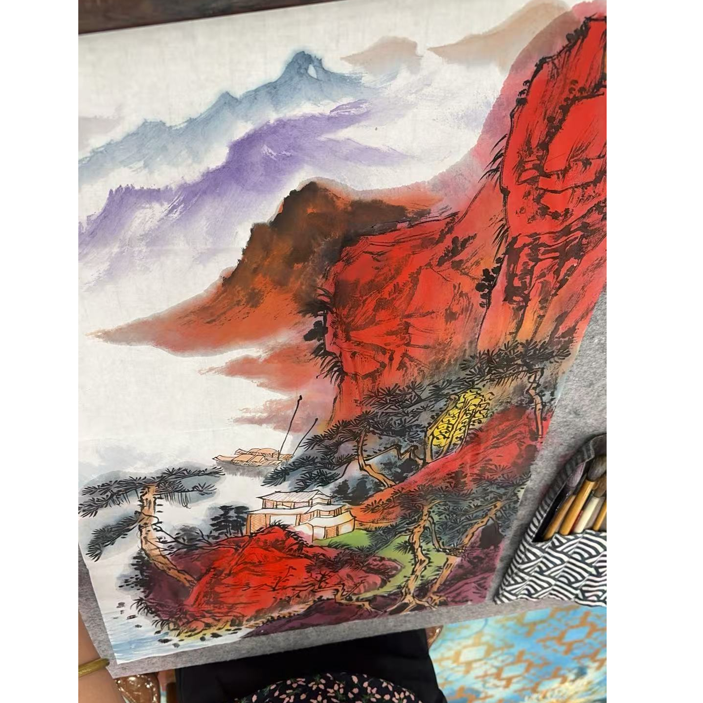 橱窗展示/二兄弟文化/苏珊/绘画/宣纸国画/有证书/不带框