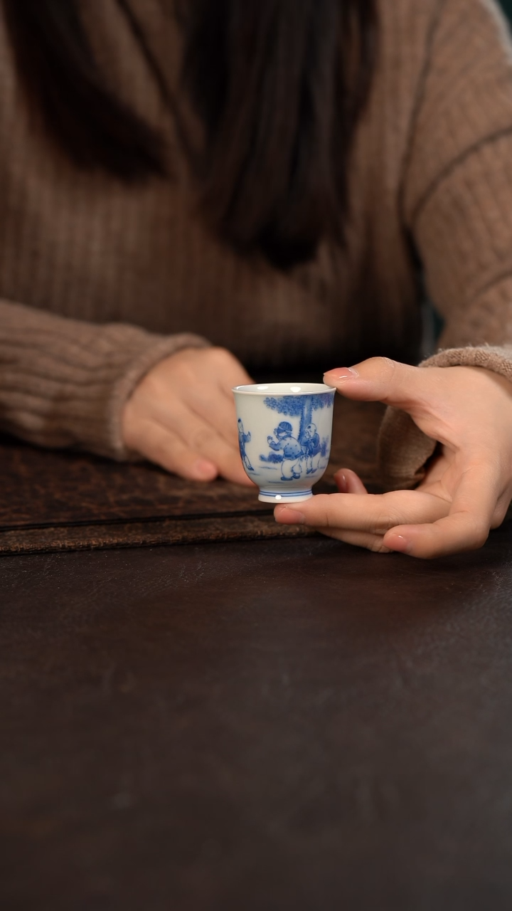 【闪购商品】杯聚澜堂童子捉迷藏闻香杯