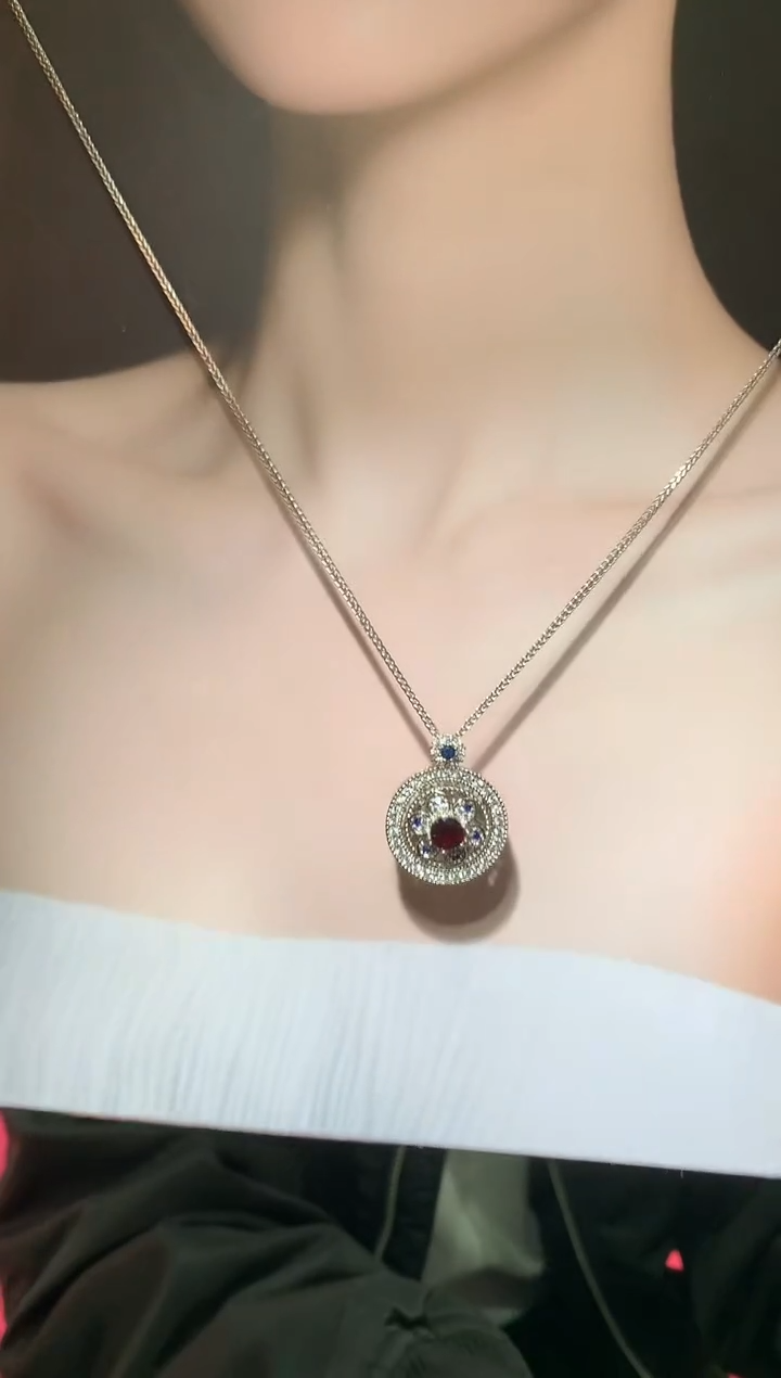 吊坠(赠链)未镶嵌石榴石【宝石世家严选】