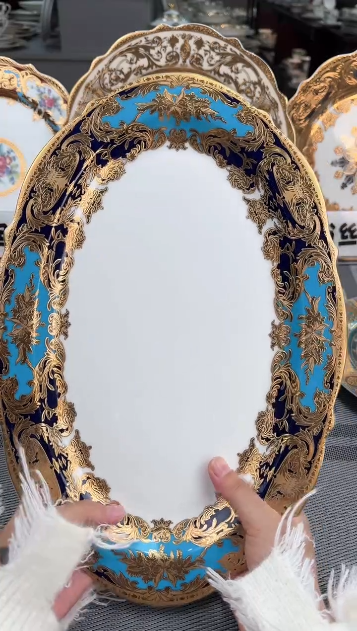 【闪购商品】瓷片14寸鱼盘 春节活动福利价