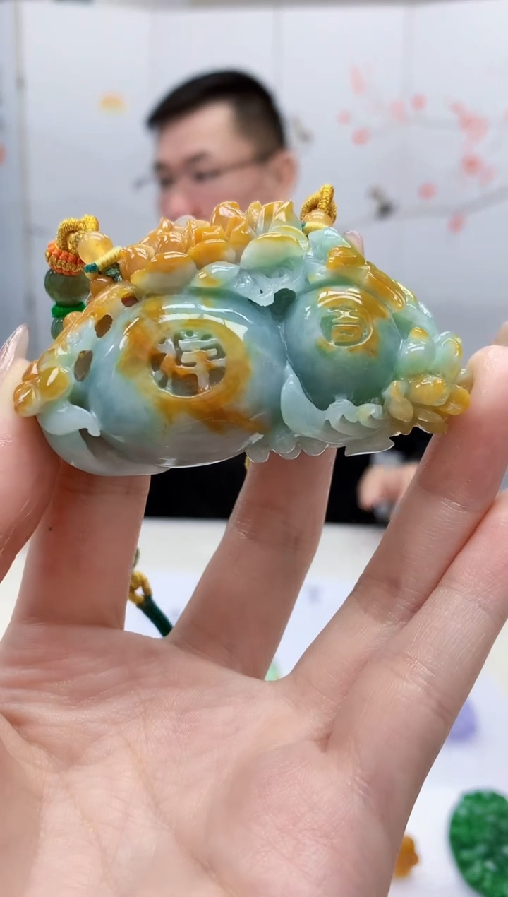 【闪购商品】定制翡翠未镶嵌5152jw-毛货挂件