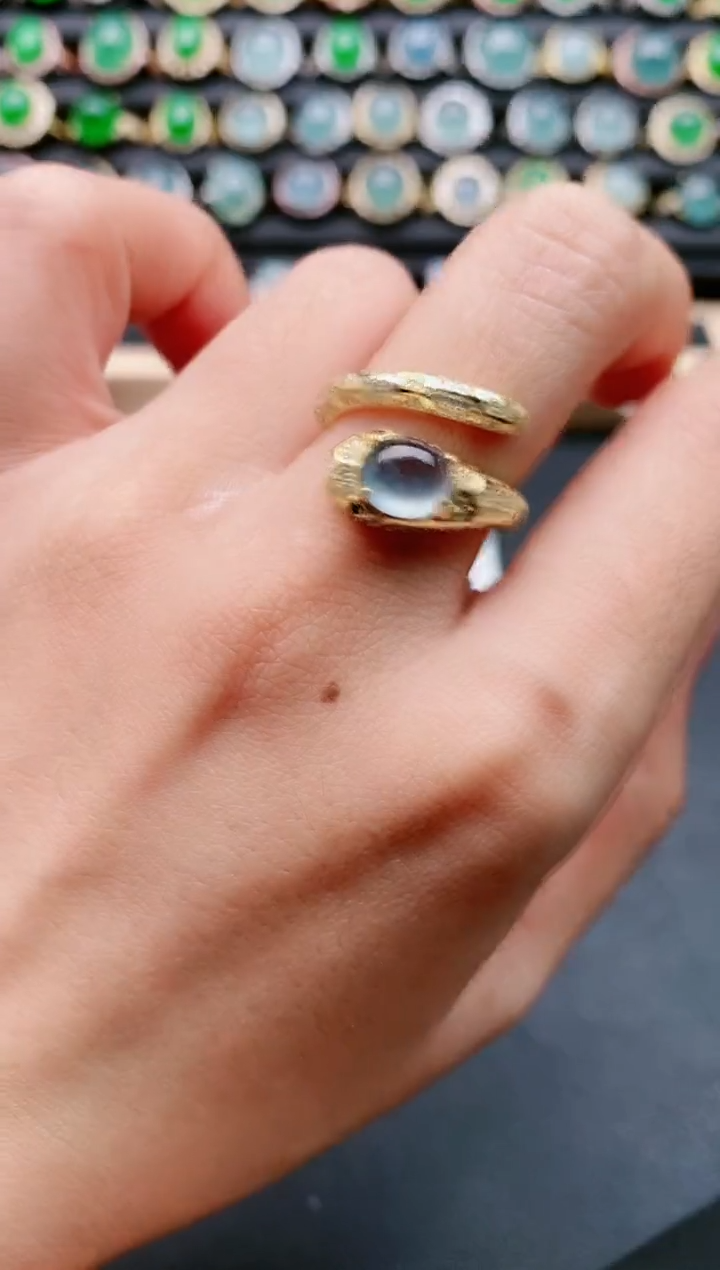 【闪购商品】翡翠戒指银S925镶嵌11111