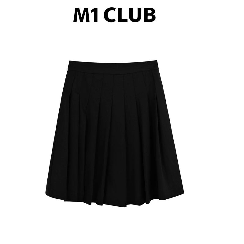 M1 CLUB超好看冬装半身裙女2025新款冬季垂感高腰黑色短裙百褶裙