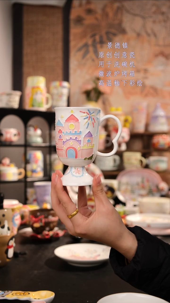 摆件陶旺的可以陶瓷手工手绘设计师款