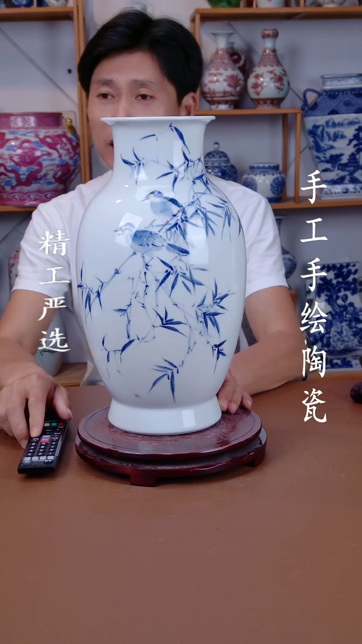 瓶景德镇手工手绘陶瓷摆件32