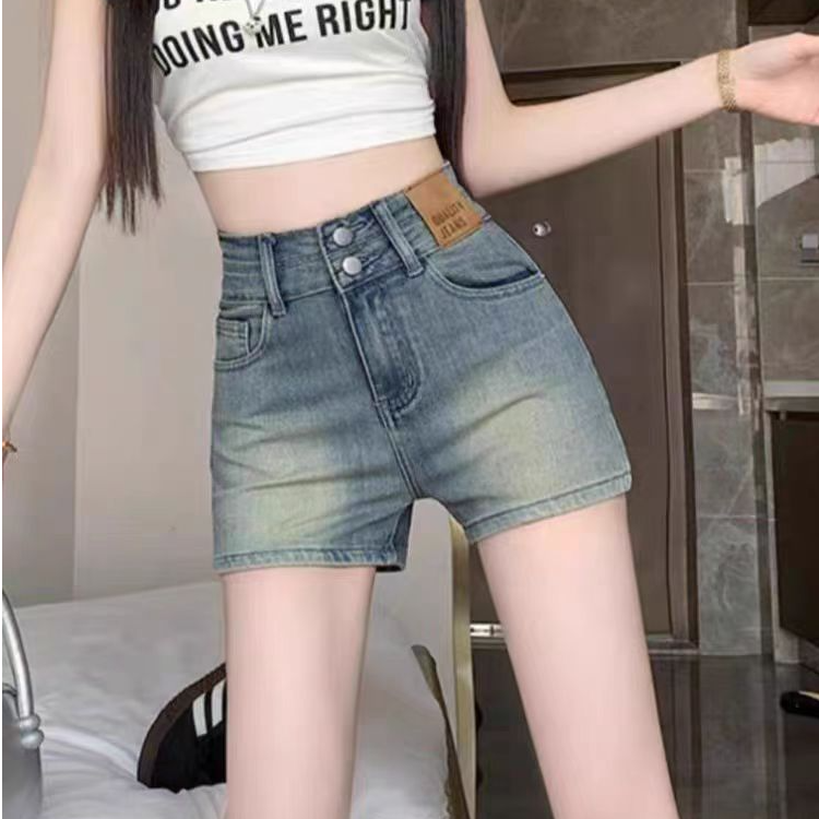 C201-C300夏季新款高腰显瘦薄款短,牛仔短裙短裤拍二发三