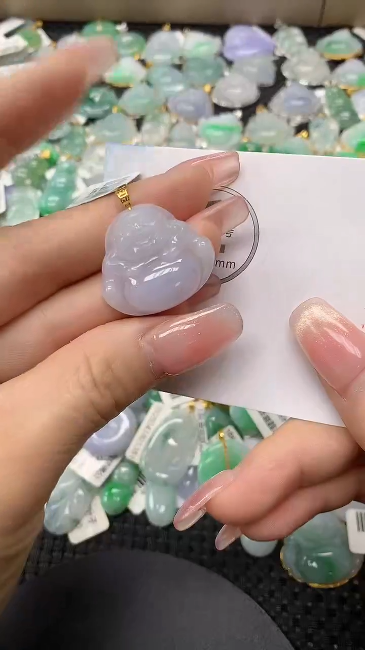 颈饰18K金镶嵌翡翠 11111111111