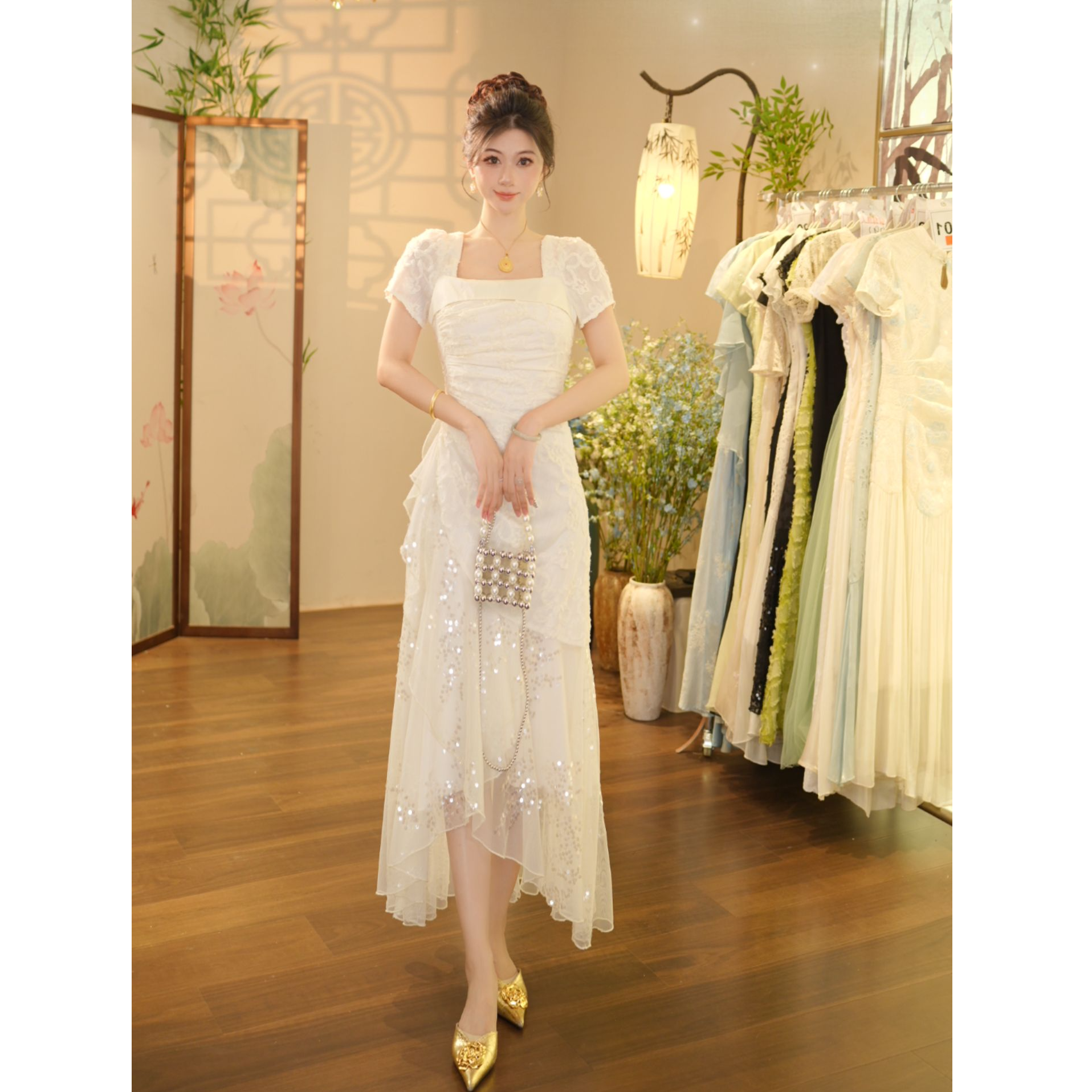 【张小小】在逃公主-1385 连衣裙（LL171）-120cm