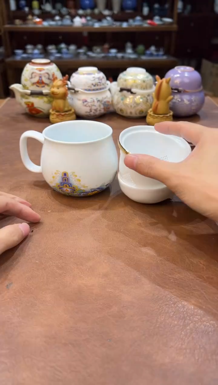 真的很便宜超好看会开片的旅行茶具