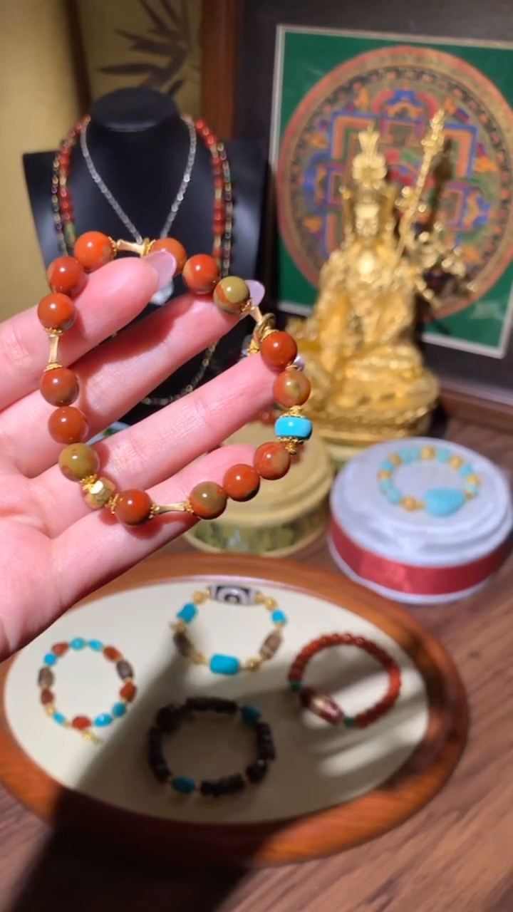 【闪购商品】南红玛瑙手串未镶嵌手串18K