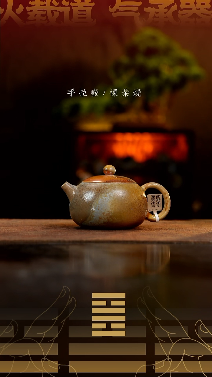 夸烧柴烧西施壶915