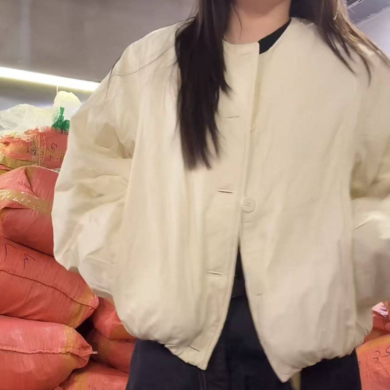 喜喜家韩国东大门档口正品J SHOP棉服外套