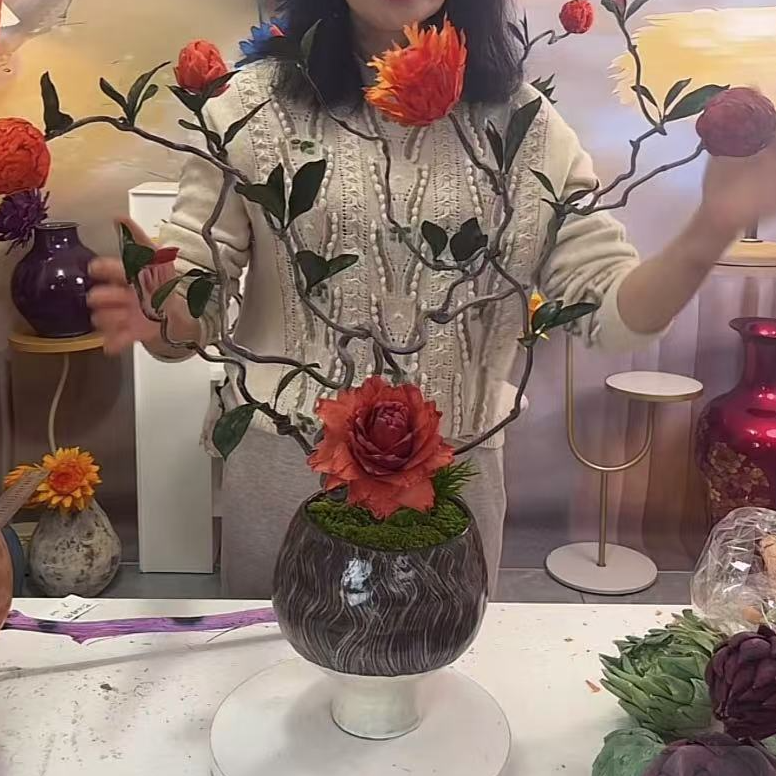 【直播间定制款】无损不退换橙色定制款永生洋蓟+龙枣枝