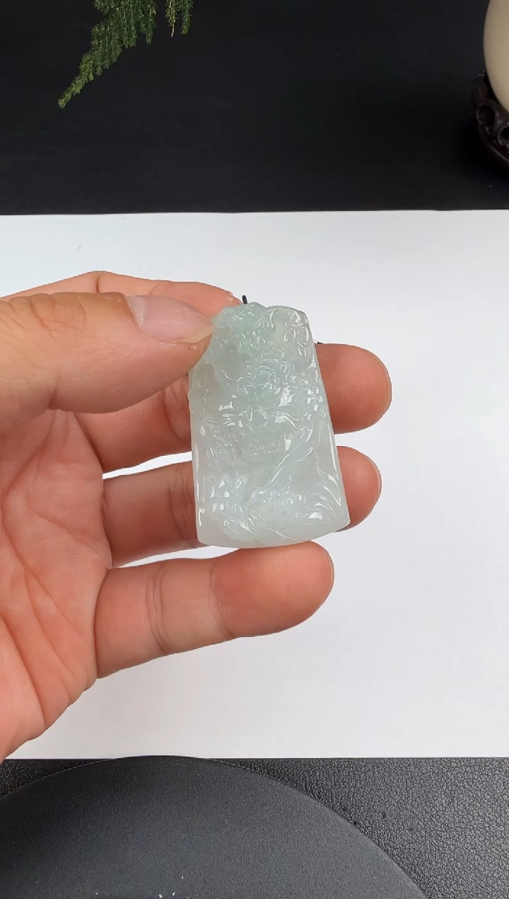 吊坠(不含链)未镶嵌翡翠翡翠饰品-52