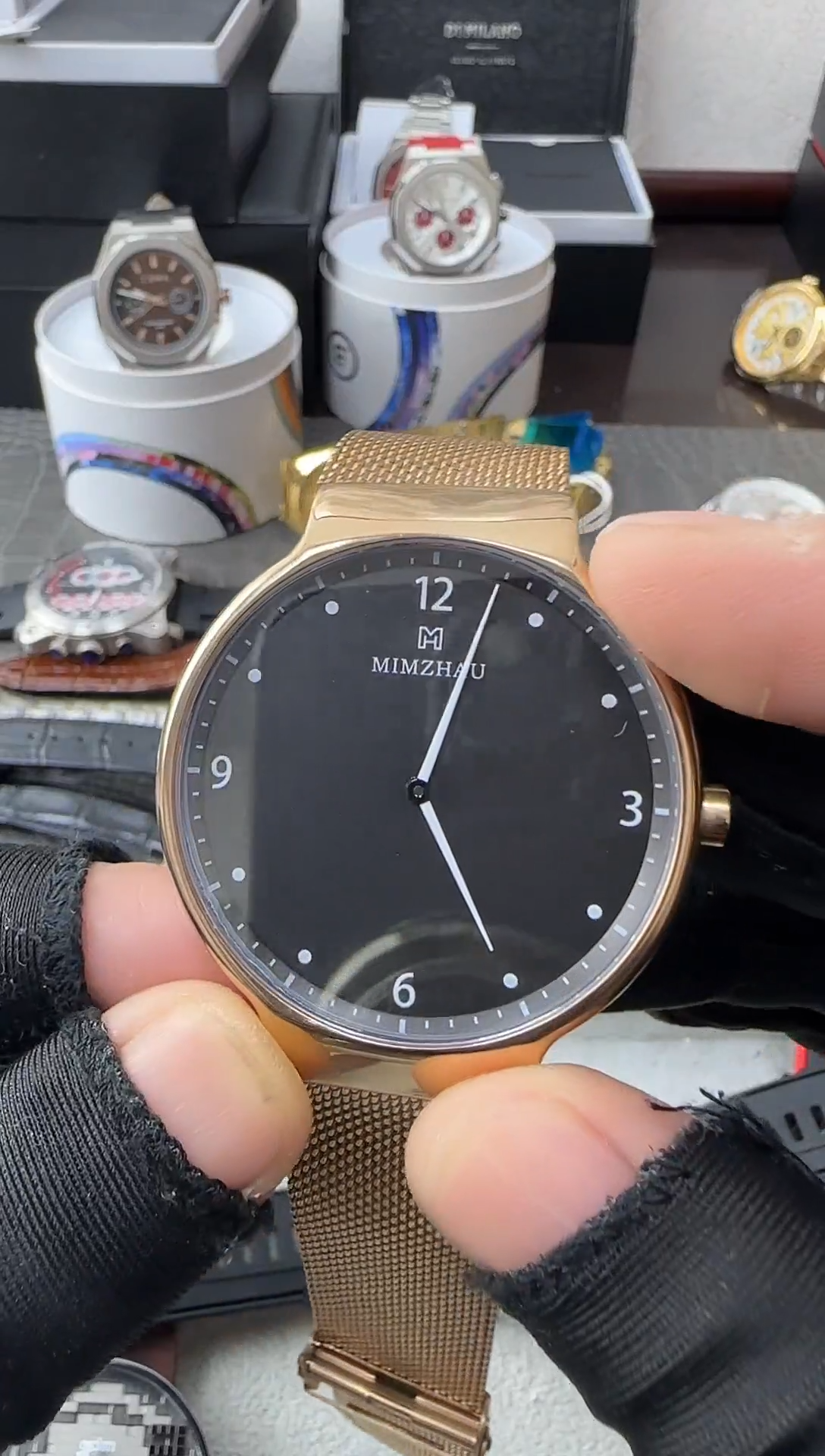 石英机芯锻造碳钢男士腕表