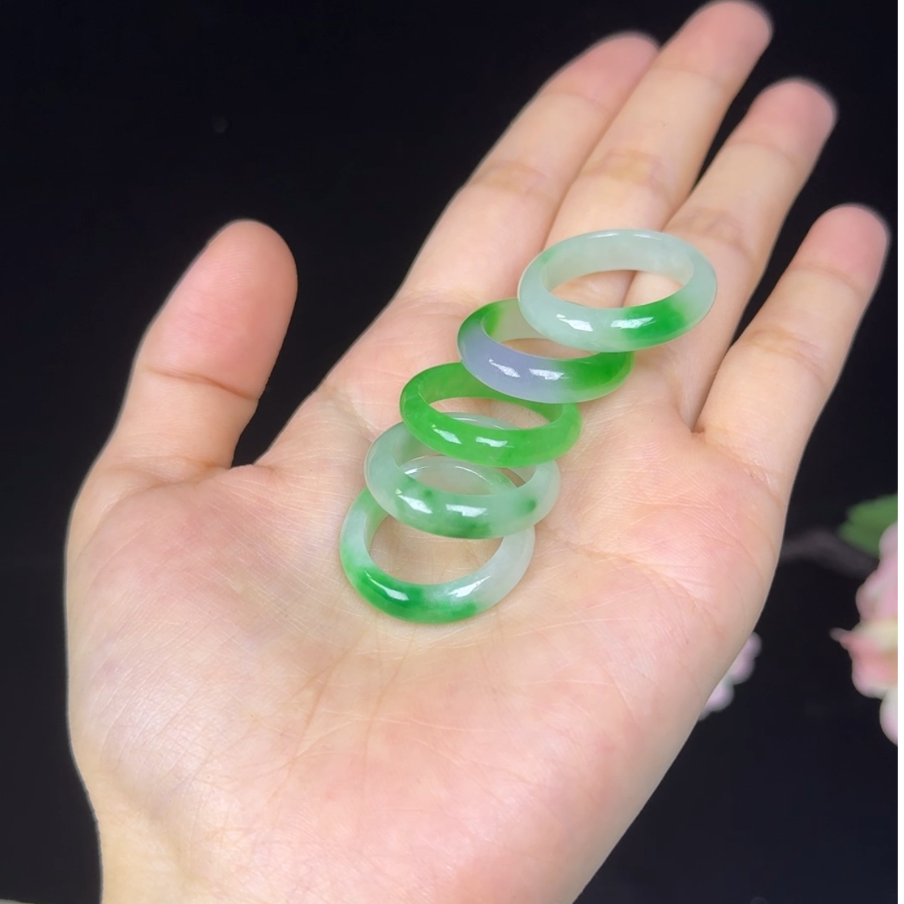 【缘熙孤品】缅料翡翠戒圈（请按主播开单编号）编号不是圈口