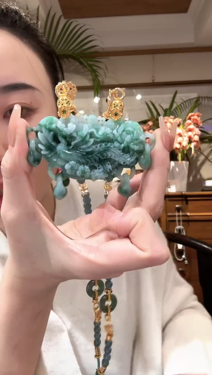 【闪购商品】翡翠颈饰未镶嵌国风