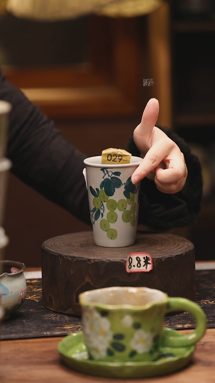 陶瓷景德镇高温釉下手绘陶瓷@L029@