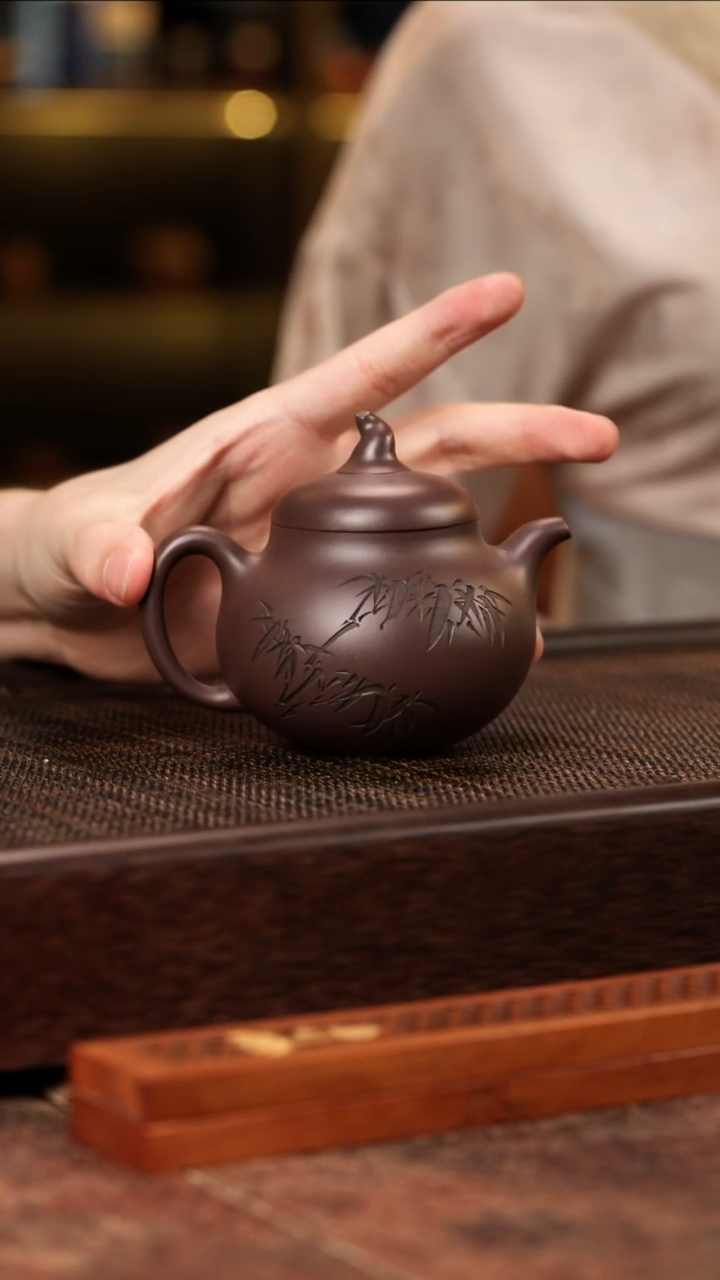 【见珊】专属紫砂专属瓜趣蒋雅名紫泥蒋蓉陶艺