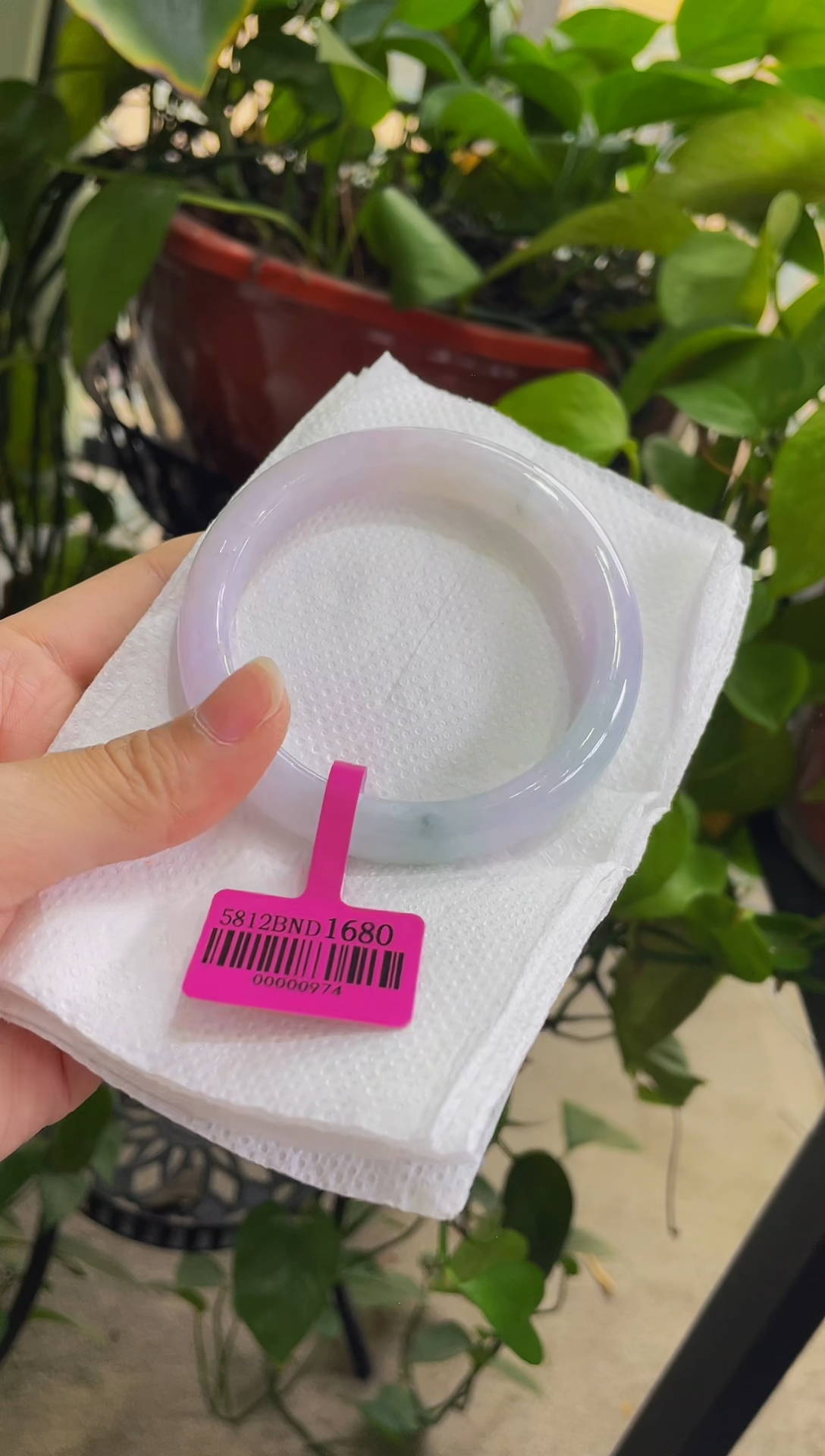 翡翠未镶嵌手镯054手镯58.4