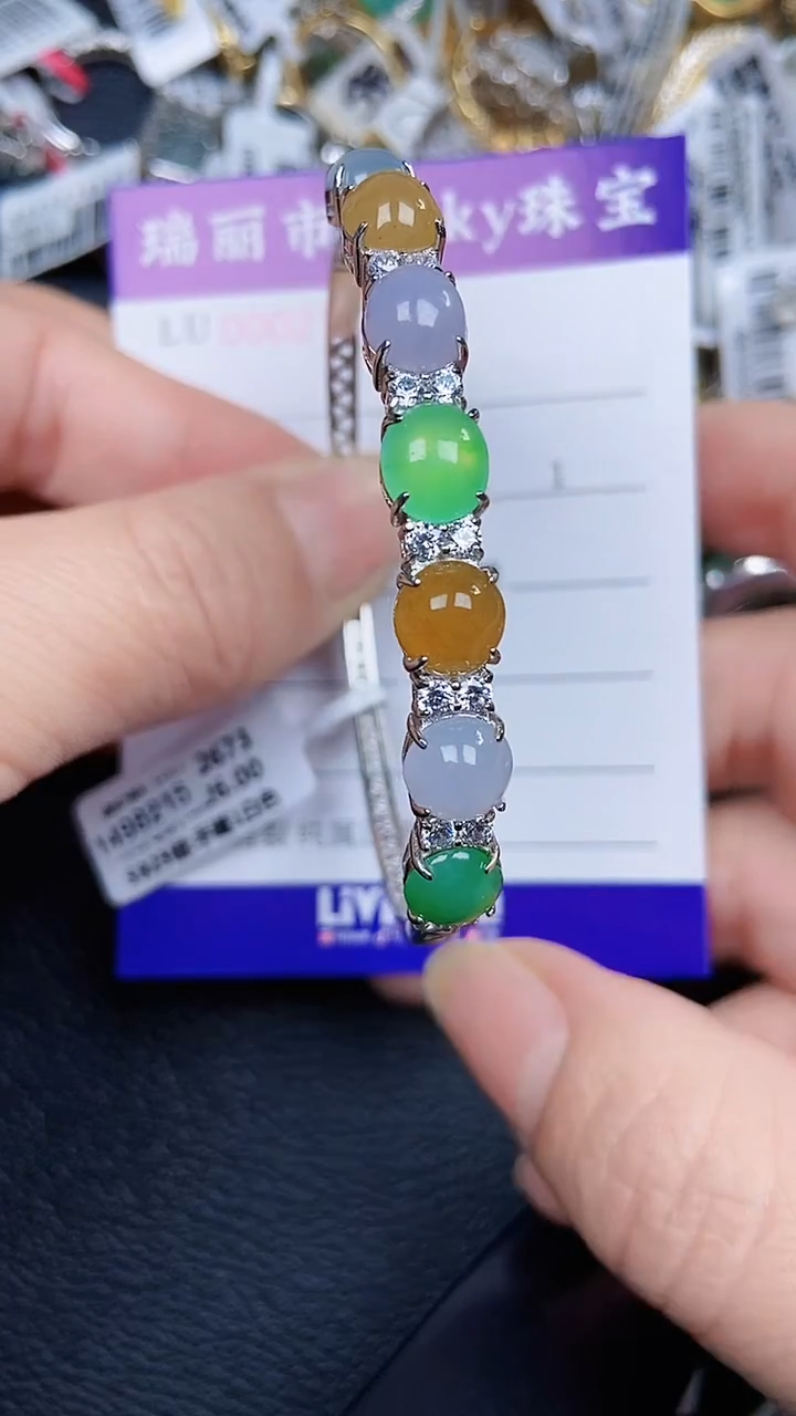 颈饰银S925镶嵌翡翠2160