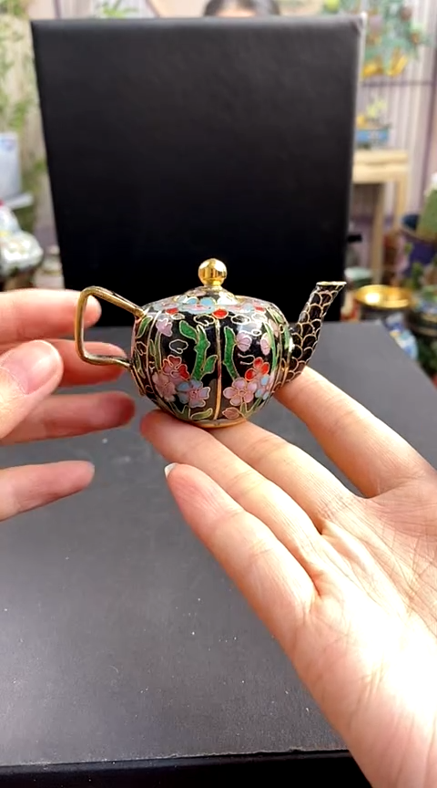 【闪购商品】非遗技艺 景泰蓝砚滴黑色