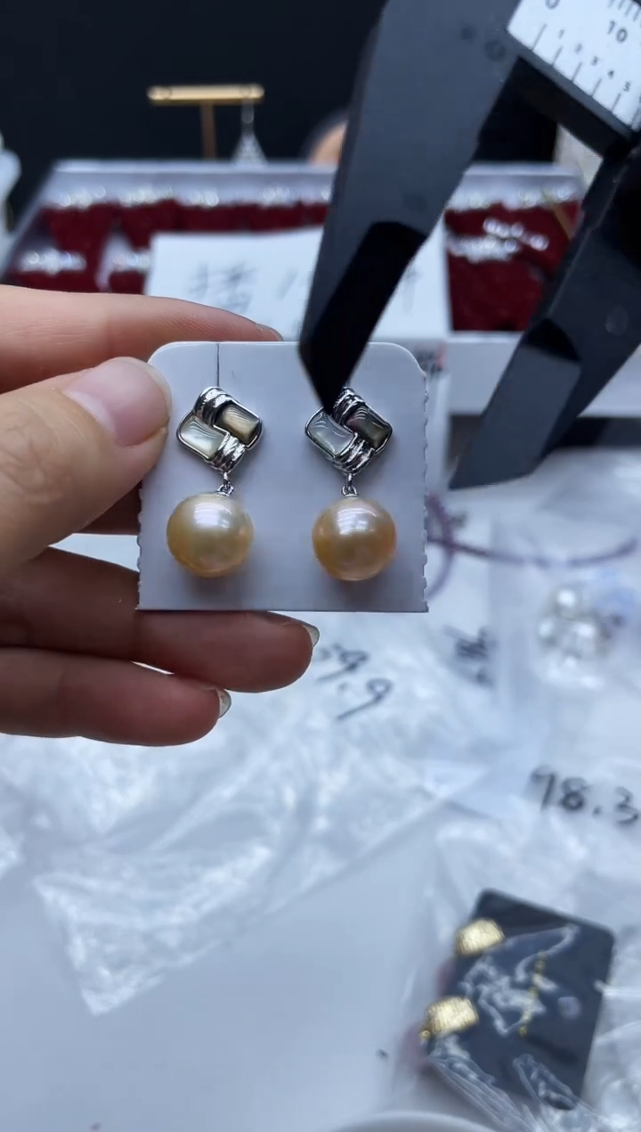 未镶嵌耳饰淡水珍珠1