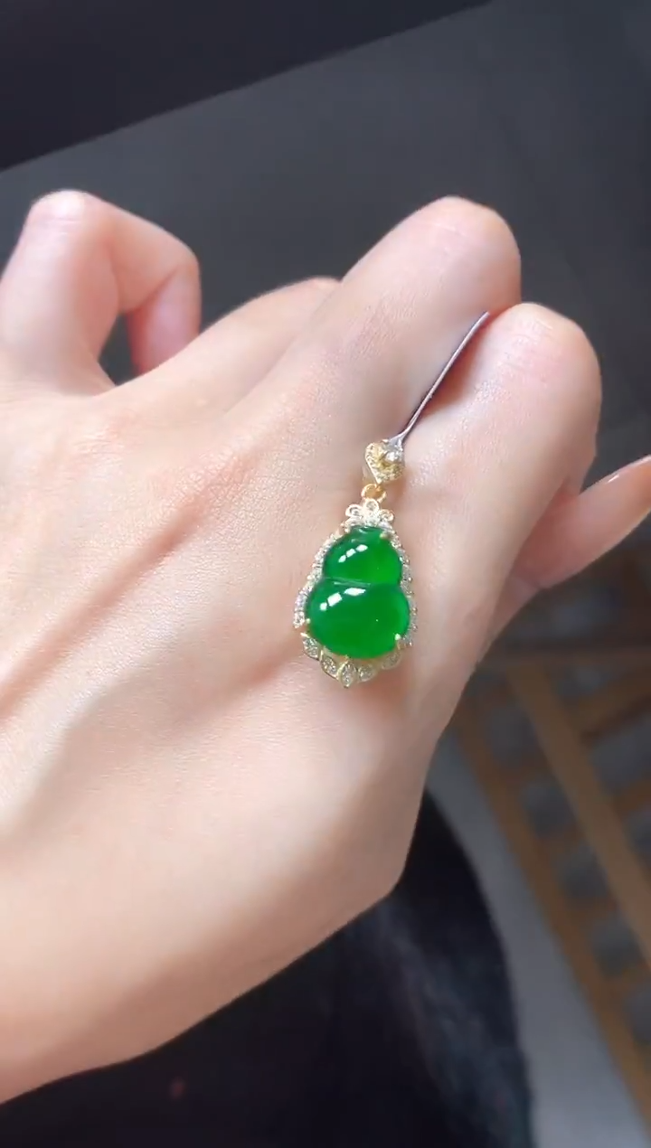 银S925镶嵌戒指翡翠51511