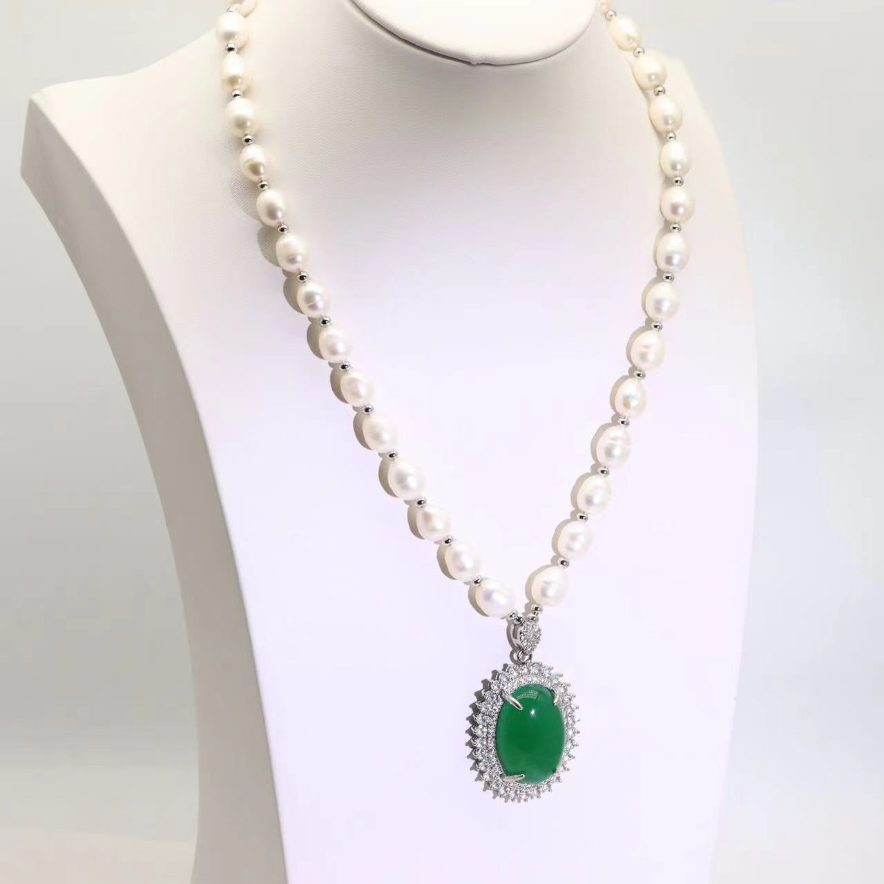 非金属珐琅项链 【兰总专属】翠影珠华白色项链