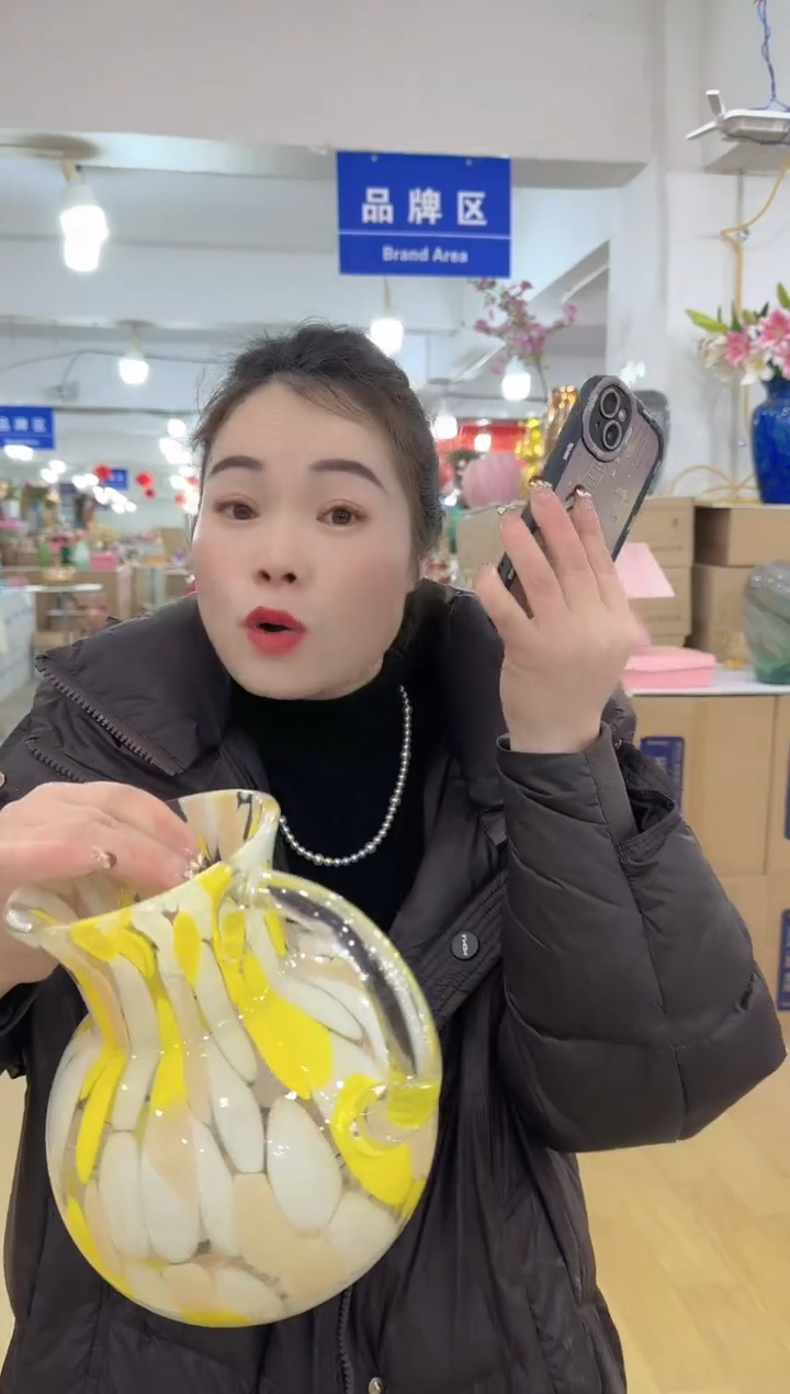 【闪购商品】无铅玻璃甄选花器-h-早21