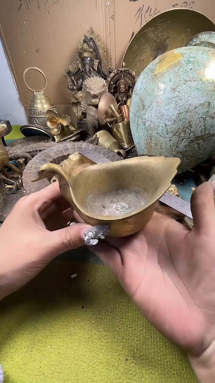 忍*藤亿锦铜回流铜器摆件62