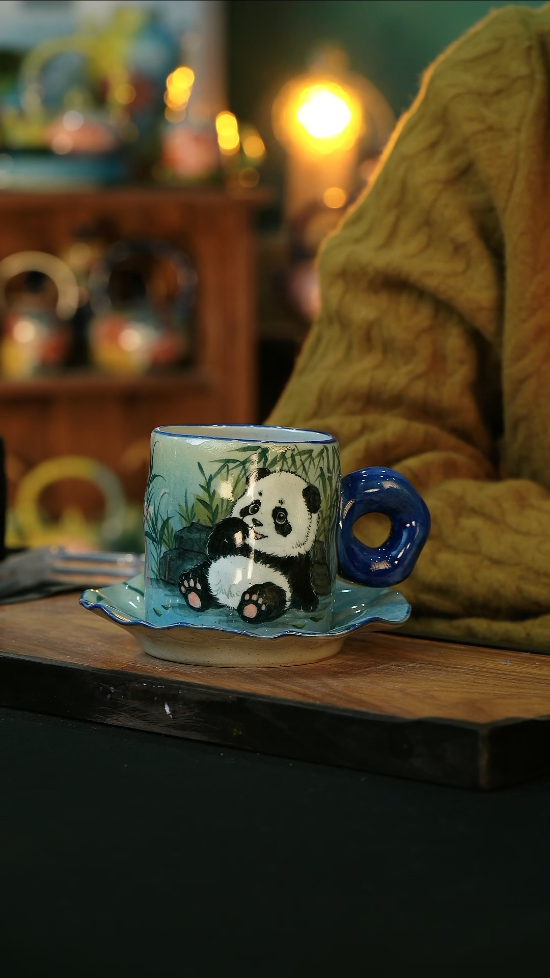 【闪购商品】杯手绘心瓷陶瓷浮力