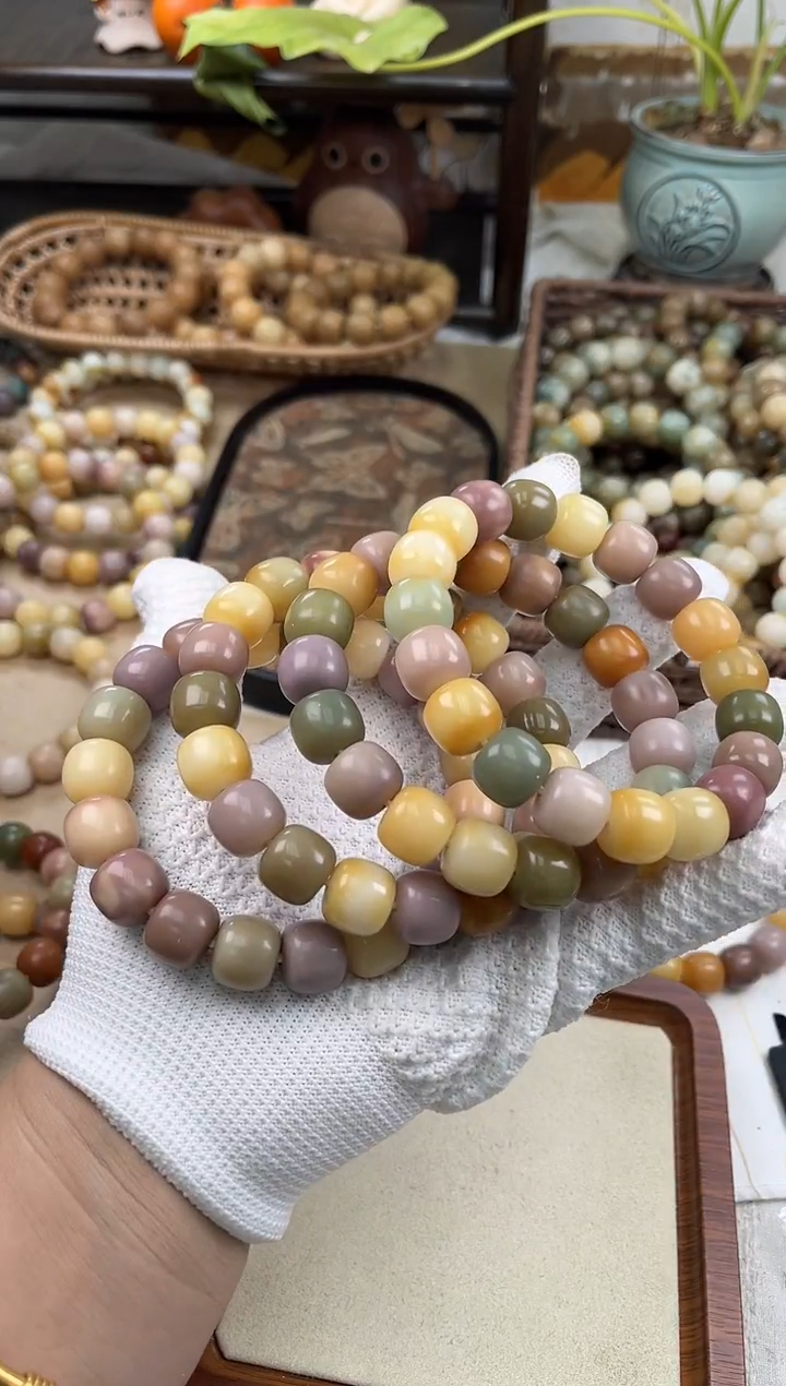 手串菩提根/象牙果a211卡13.8 干磨玫瑰