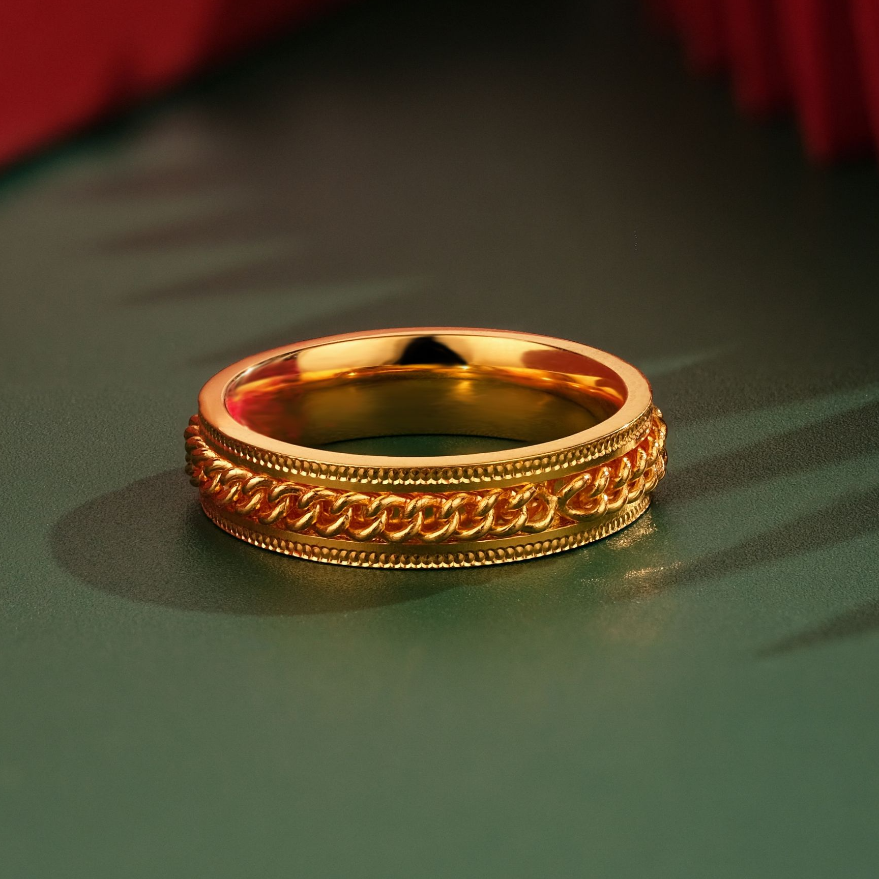 足银戒指 足银999金银铸足银定制戒指