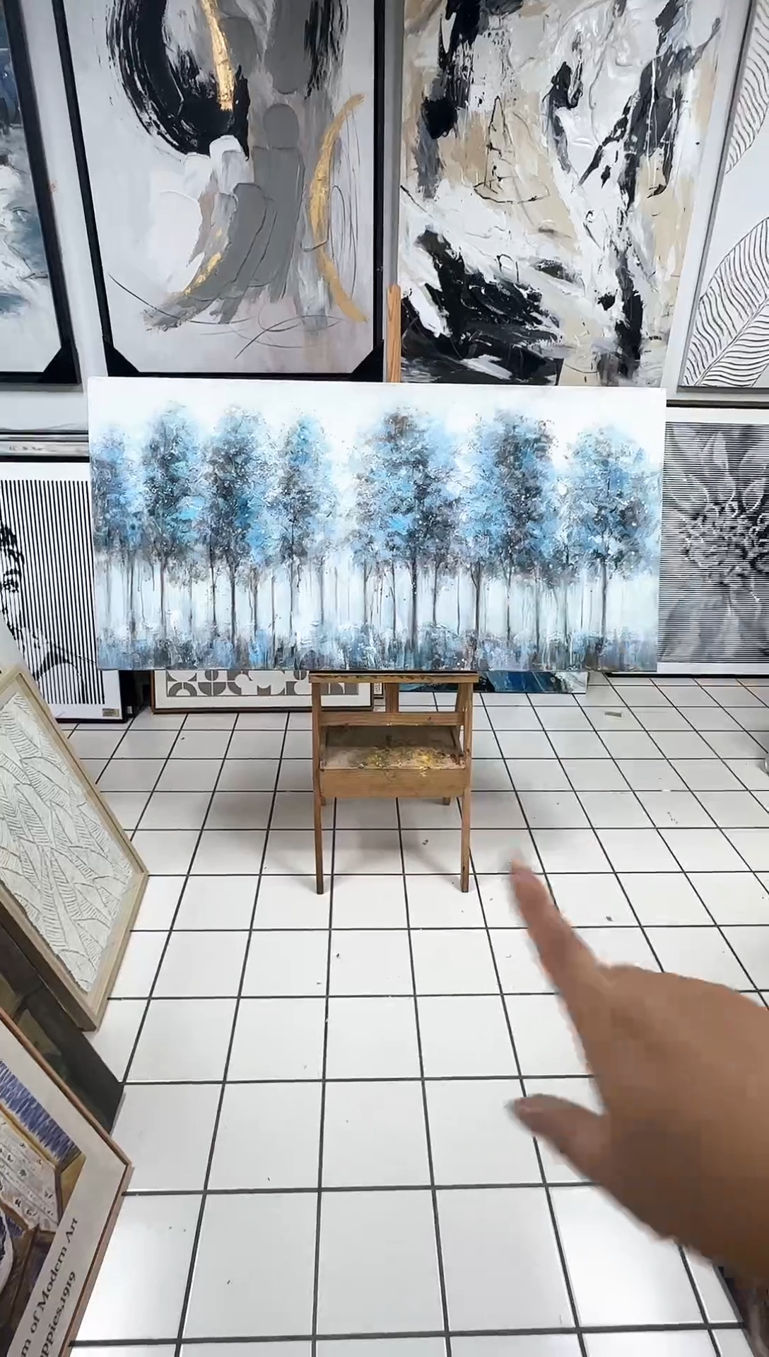 168现代艺术装饰画油画50cm*150cm