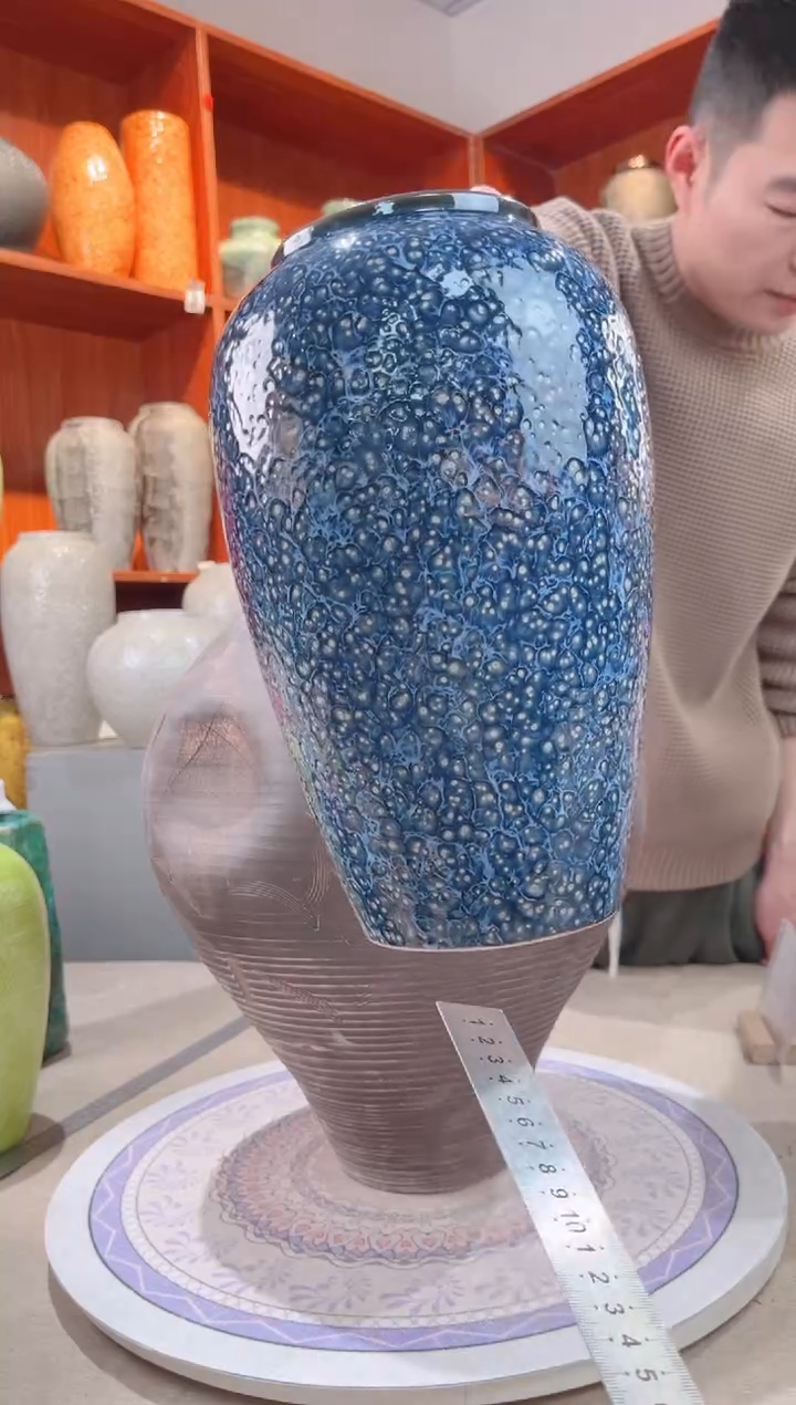 【闪购商品】瓶紫水晶 中号 陶瓷花瓶 无花 