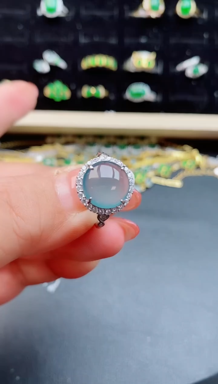 【闪购商品】翡翠戒指银S925镶嵌1212