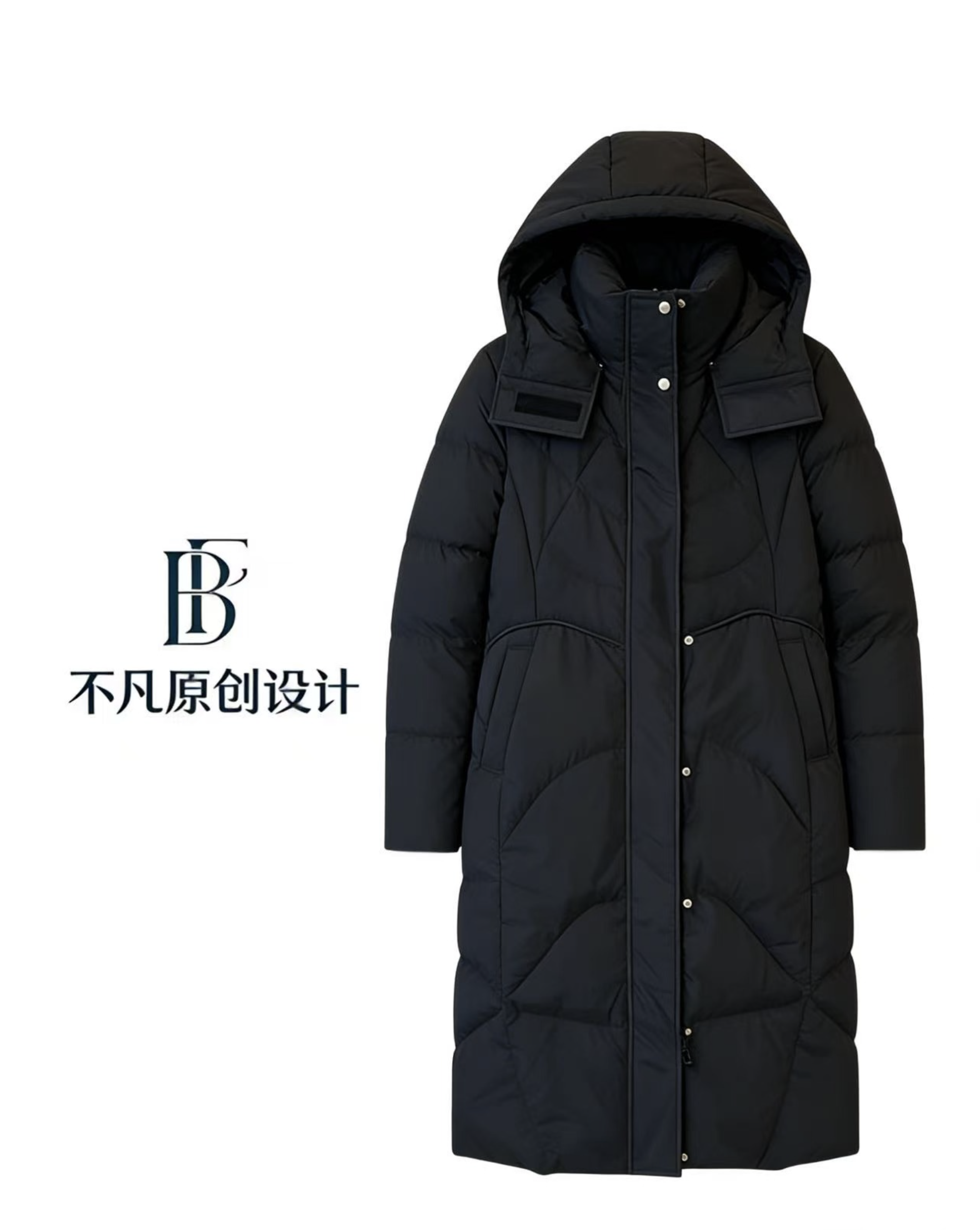 Bufan.原创设计【K67】长款高定90羽绒服