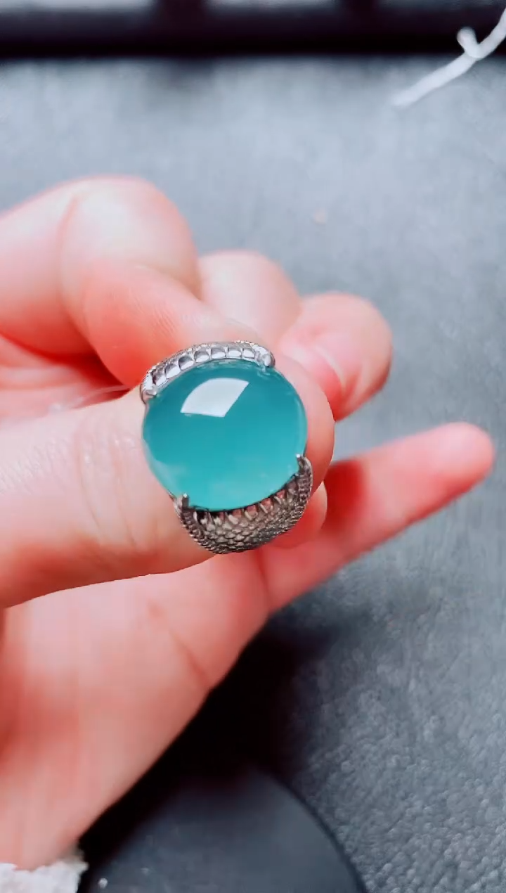 银S925镶嵌戒指翡翠1111