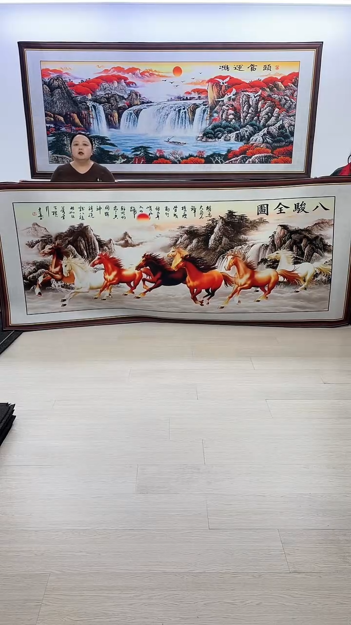【闪购商品】横款094八骏图120*280
